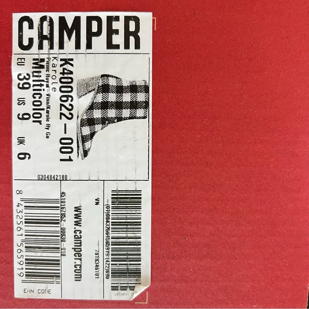 Camper Karol Bootie Bright Blue Houndsooth - Picture 13 of 16